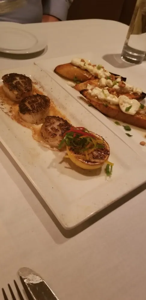 Diver Scallops and Bruschetta